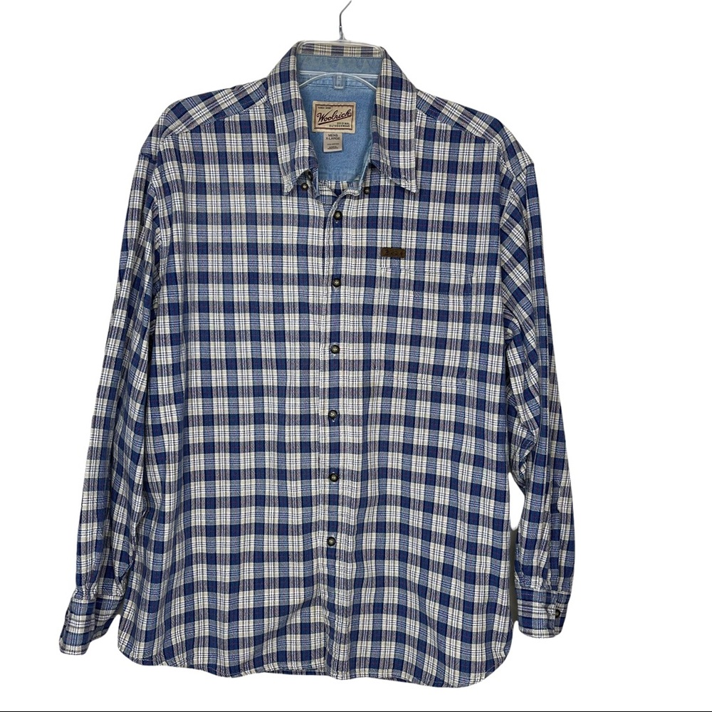Woolrich Plaid Mens Long Sleeve Shirt Sz XL‎